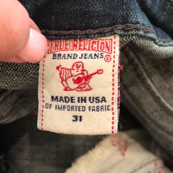 True Religion Jeans: Size 31 w/ rhinestone - Picture 6 of 6